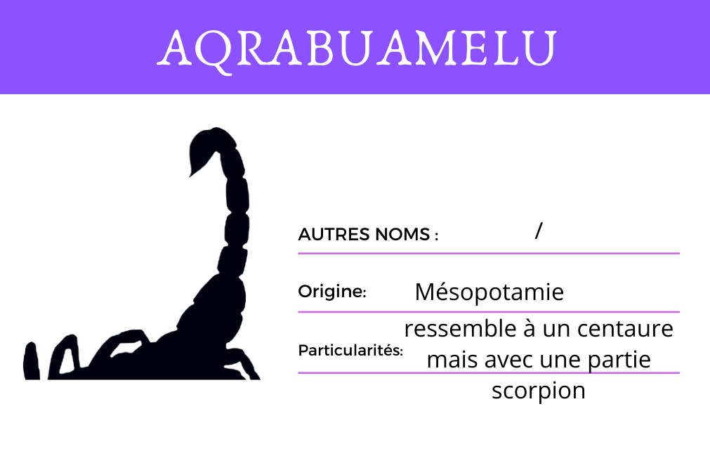 #Aqrabuamelu #Mésopotamie #Scorpion #Légendes